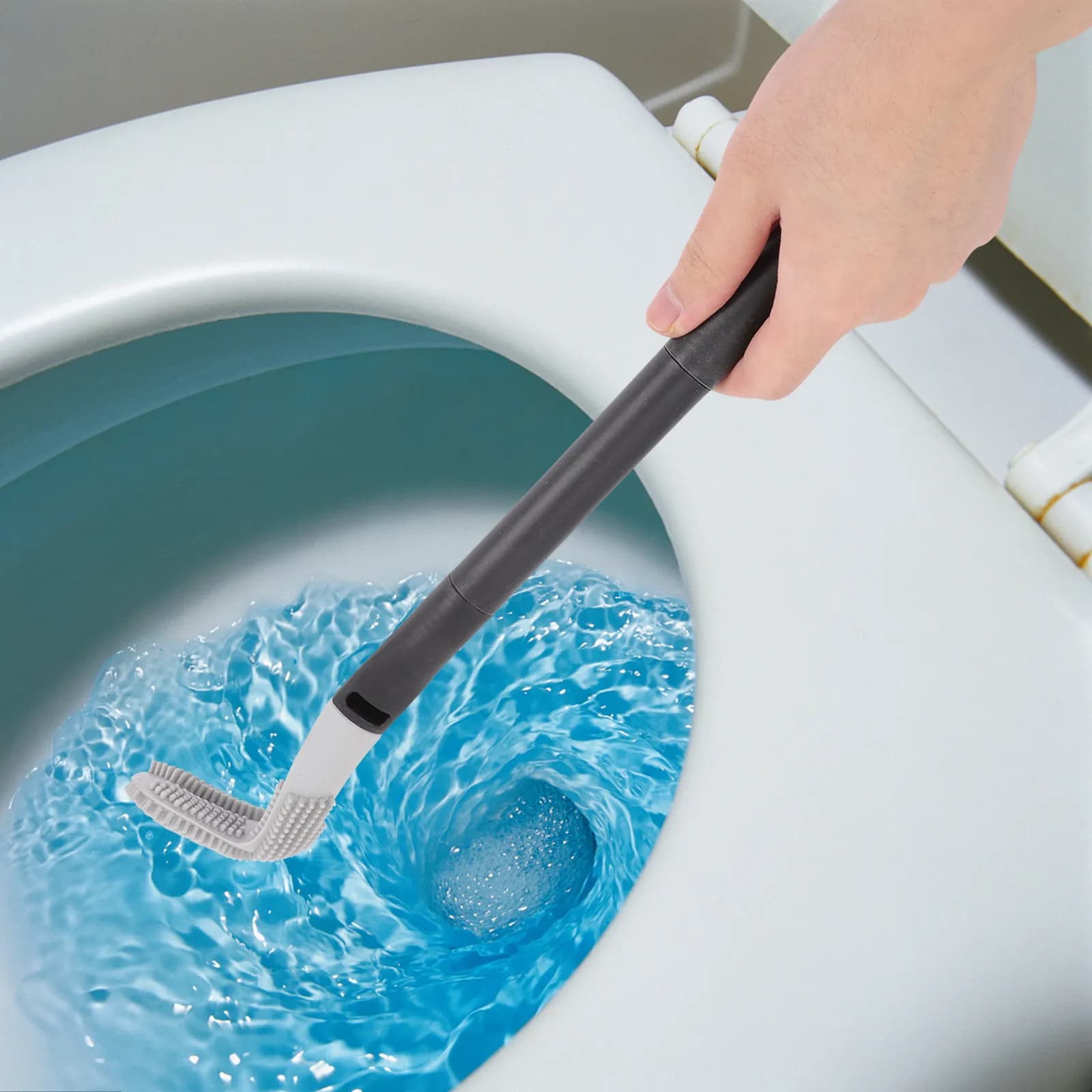 Set di 1 Spazzola per Pulizia Bagno, Strumento per Pulizia Profonda di WC, Fughe, Uffici e Centri Commerciali
