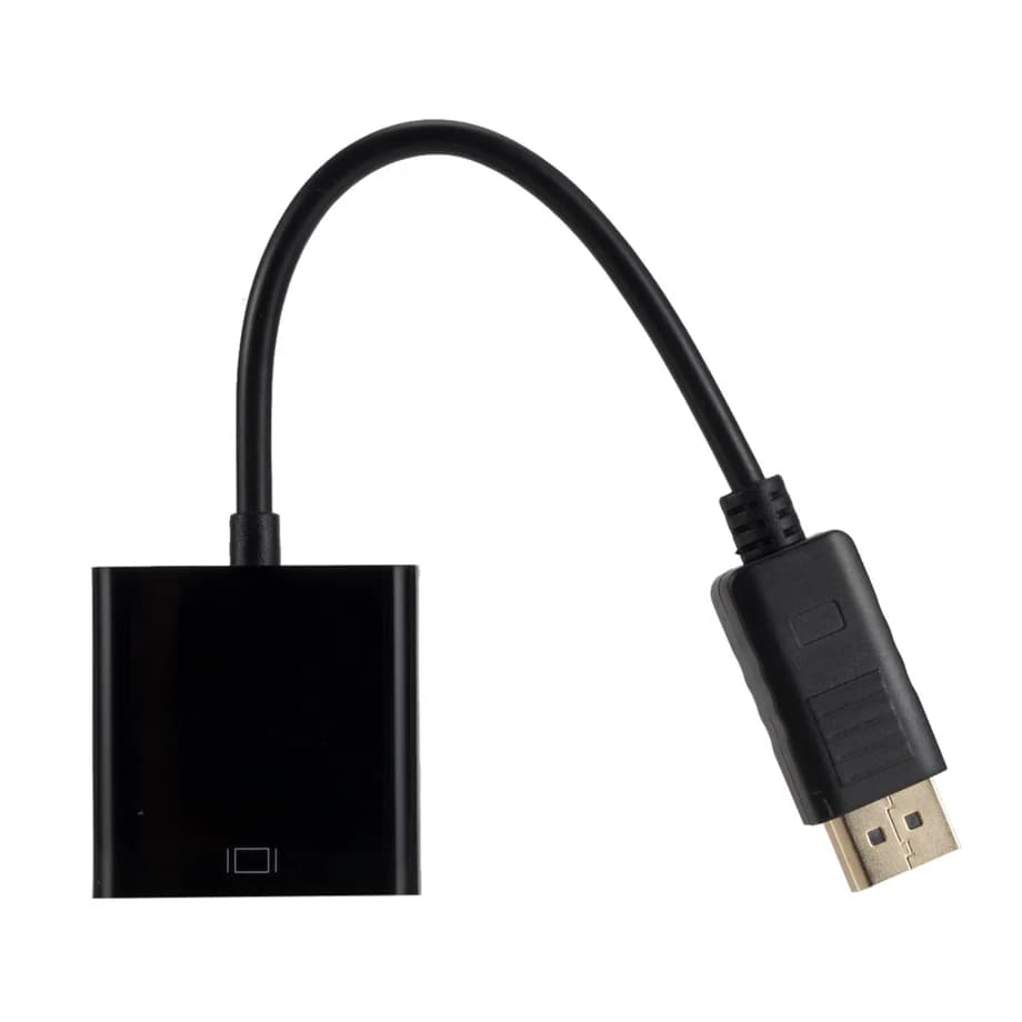 Cavo Adattatore DisplayPort DP a VGA 1080p, Convertitore da Maschio a Femmina per PC, Computer Portatile, HDTV, Monitor, Proiettore
