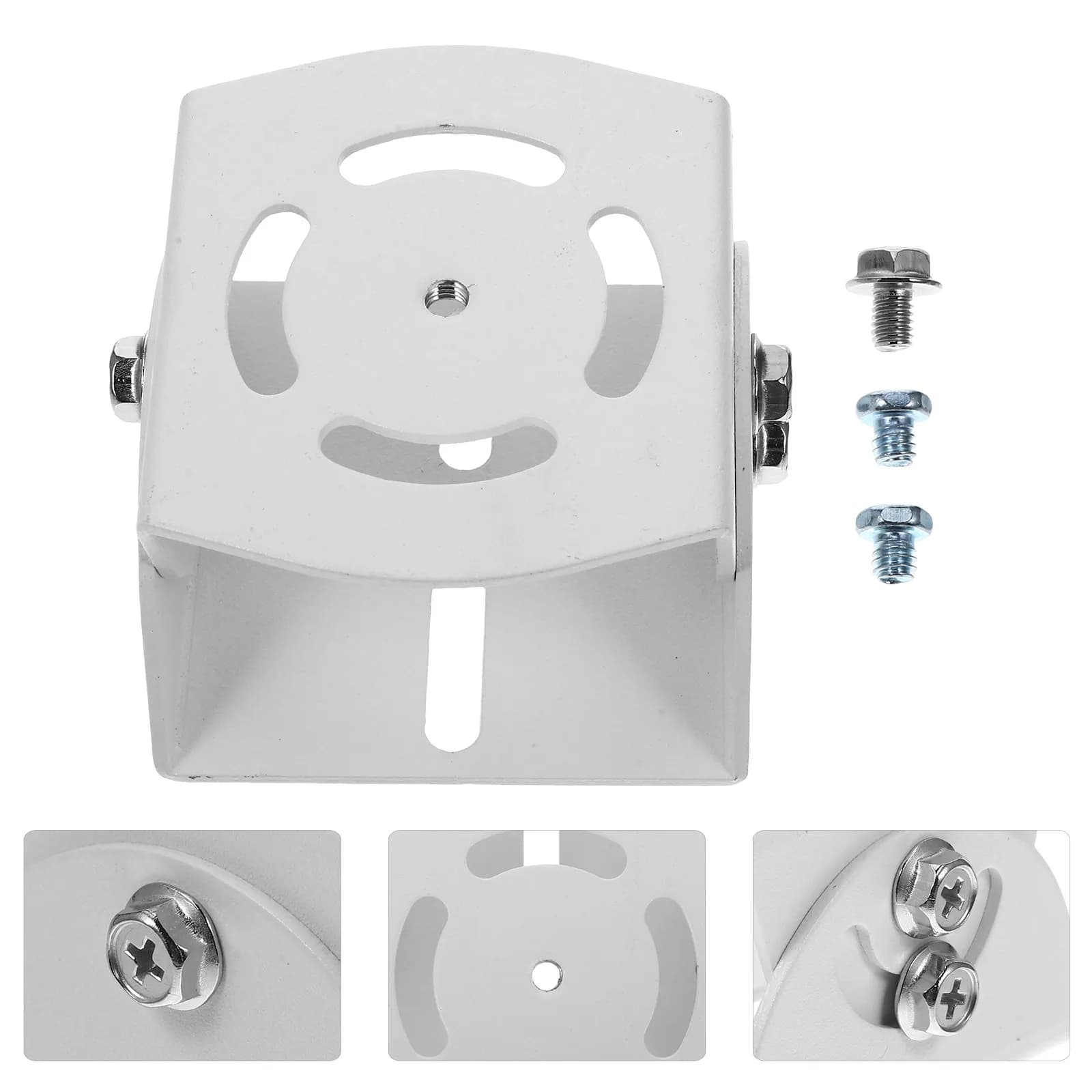 1Set Aluminum Alloy Universal Camera Bracket Monitor Clamp Adjustable 360 Degree Swivel Security Camera Holder Wall Mount