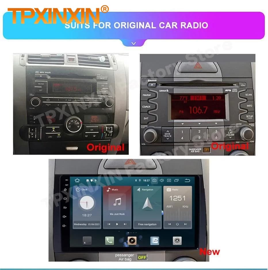 8+256GB Automotive Multimedia Android 14 For Kia Borrego 2013 2014 2015 2016 2017 GPS Navigation Player Carpaly Radio Head Unit