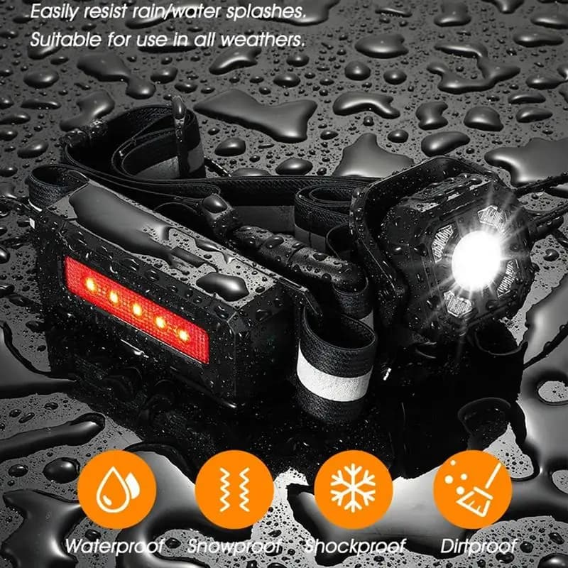 Night Running Light Night Sports Rechargeable Running Light for Women Men Racing Belt with Reflective Ribbon for Cycling