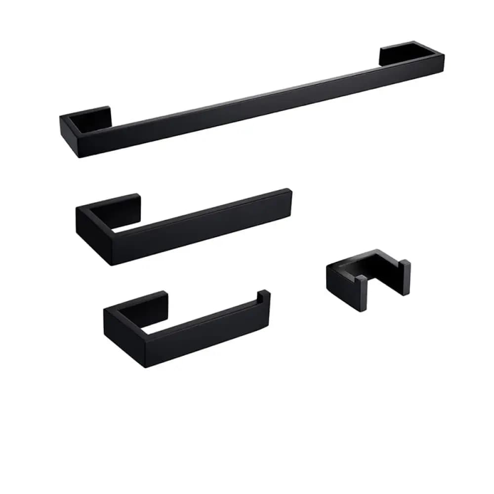 Set Accessori Bagno Oro Spazzolato da Parete: Porta Rotolo Carta Igienica, Porta Asciugamani, Gancio Accappatoio, Mensola - 4 Pezzi Personalizzabili