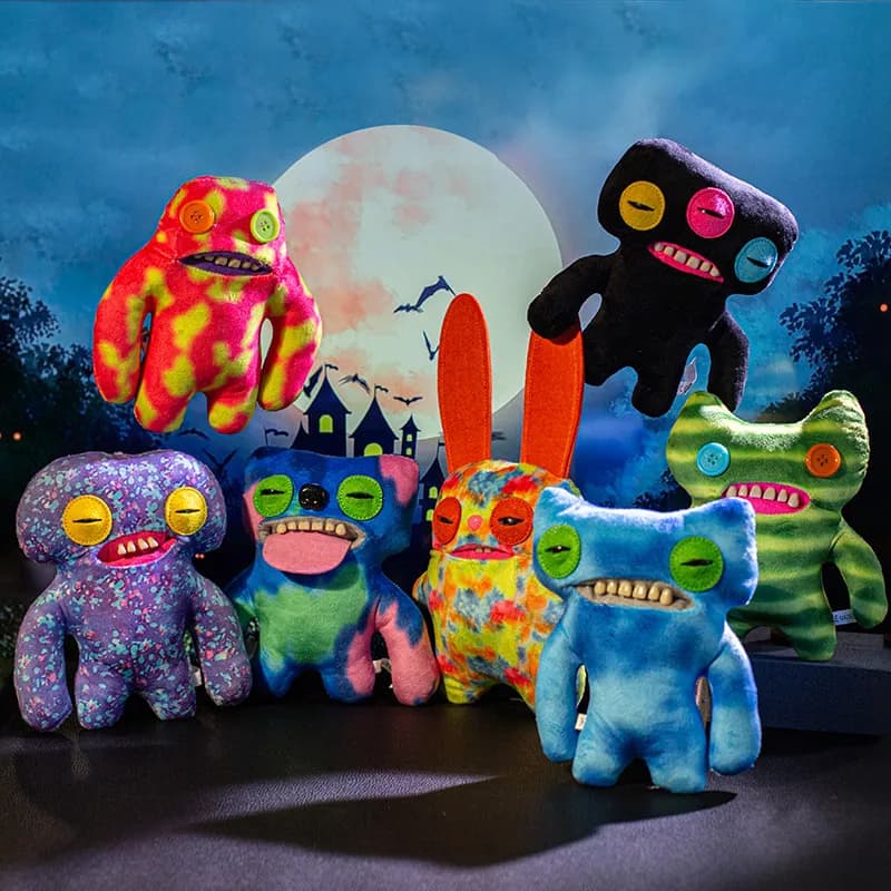 20CM Big Teeth Funny Ugly Monster Plush Doll Cute Tooth Monster Doll Play Doll Halloween Collection Gift