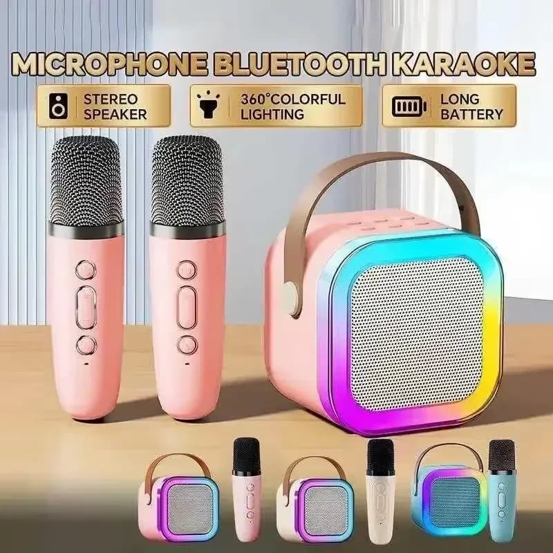 Nuova Macchina per Karaoke K12, Altoparlante Bluetooth Portatile con 1-2 Microfoni Wireless, Altoparlante HiFi per Canto Familiare, Regalo per Bambini