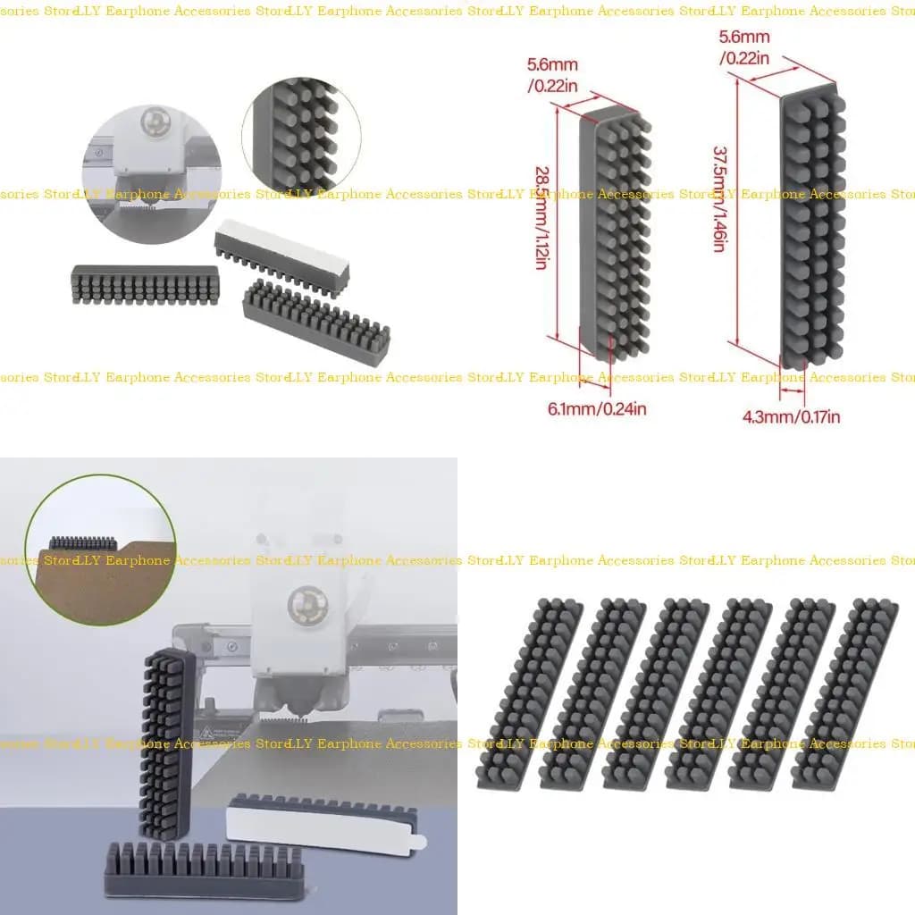 462E 6Pcs Silicone Brush Nozzle Cleaning Brushes Set for Lab Mini Printer Hotbed Nozzle Maintenance