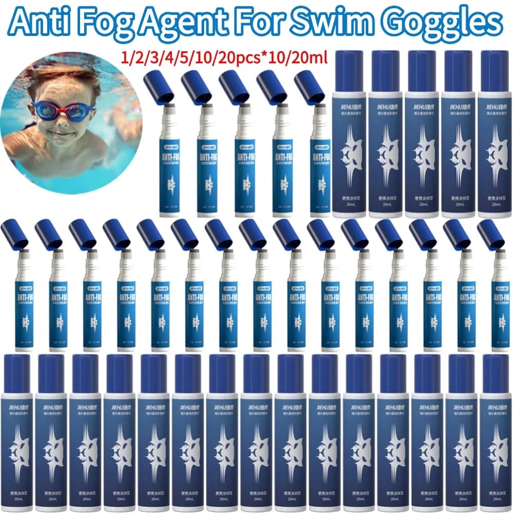 10/20ml Solid Anti Fog Agent For Nuoto Eyelets Glass Mask Underwater Solution Detergent Prevents Anti-fog Spray 1-20pcs