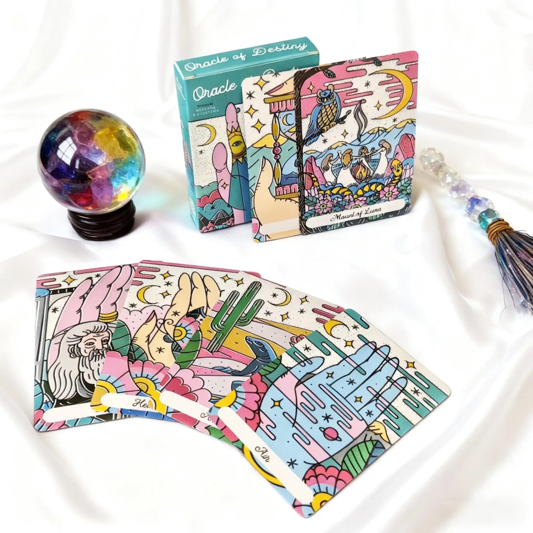 Oracle of Destiny Oracle deck 50 Oracle Cards Tarot Divination Deck English Vision Edition Gioco da tavolo per la festa