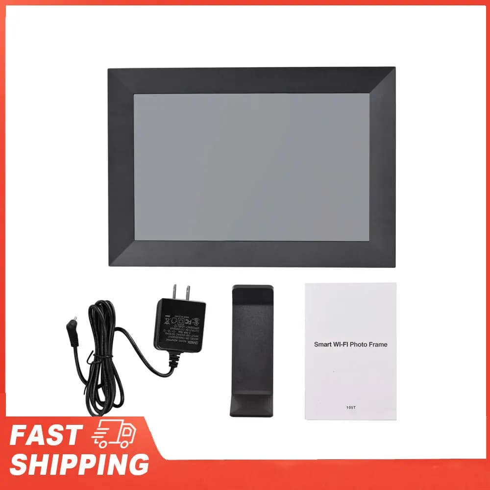 Andoer 10.1 inch Smart WiFi Photo Frame HD IPS Touch-screen 1280*800 Photo 1080P Video 16 GB storage