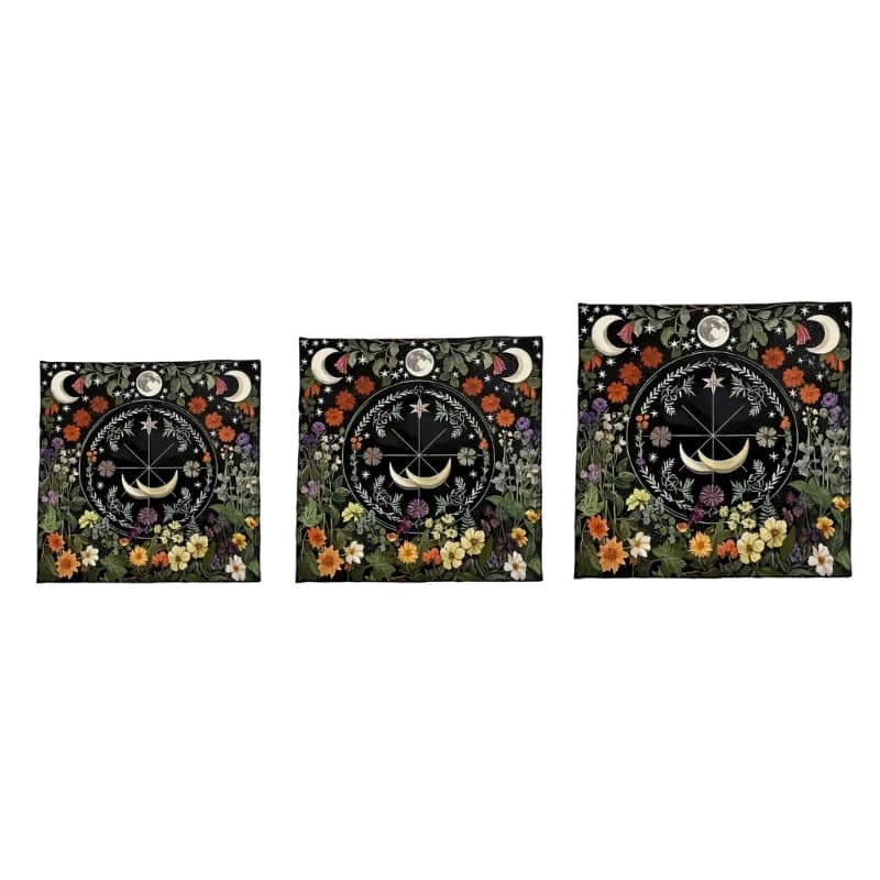 U2JB Tarots Tablecloth Mat Tarots Reading Mat Divinations Board Game Oracles Card Pad