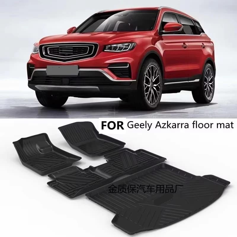 Use for Geely Azkarra Carpet Atlas Car Mat Luggage Mat Atlas Azkarra Complete set for Atlas Azkarra Waterproof Mat