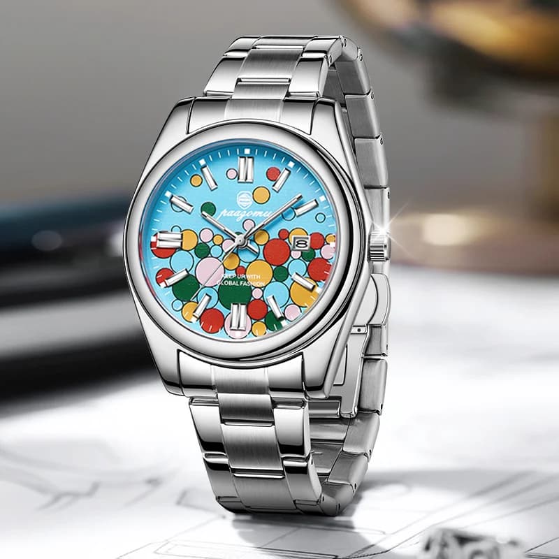 Orologio da Polso da Uomo PAAZOMU 2026 in Acciaio Inossidabile, Lusso, con Calendario, al Quarzo, per Affari, Orologio da Uomo, Relogio Masculino