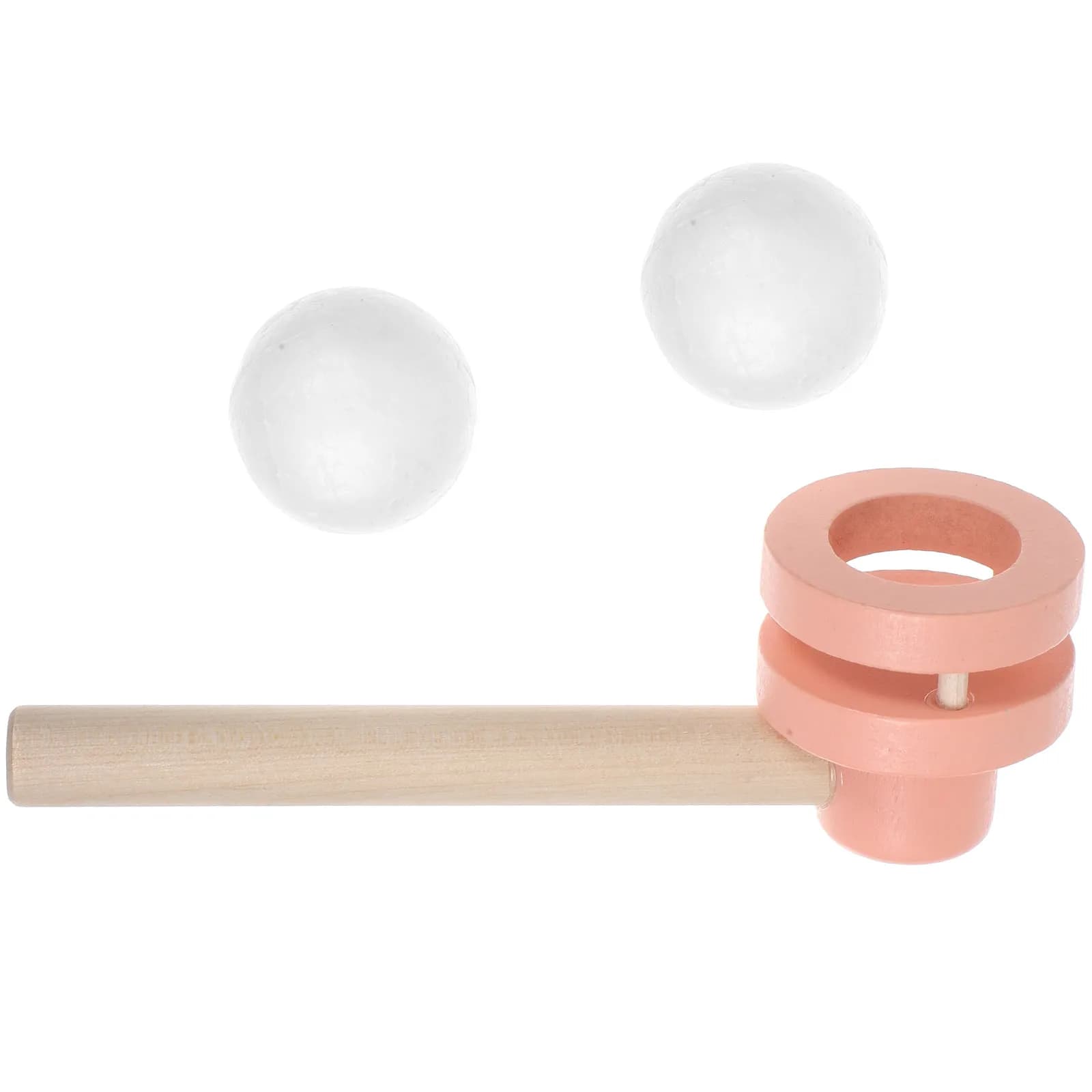 Gioco di Equilibrio con Palla di Legno Galleggiante, Attività Educativa per lo Sviluppo delle Abilità Scientifiche, Interazione Genitore-Figlio