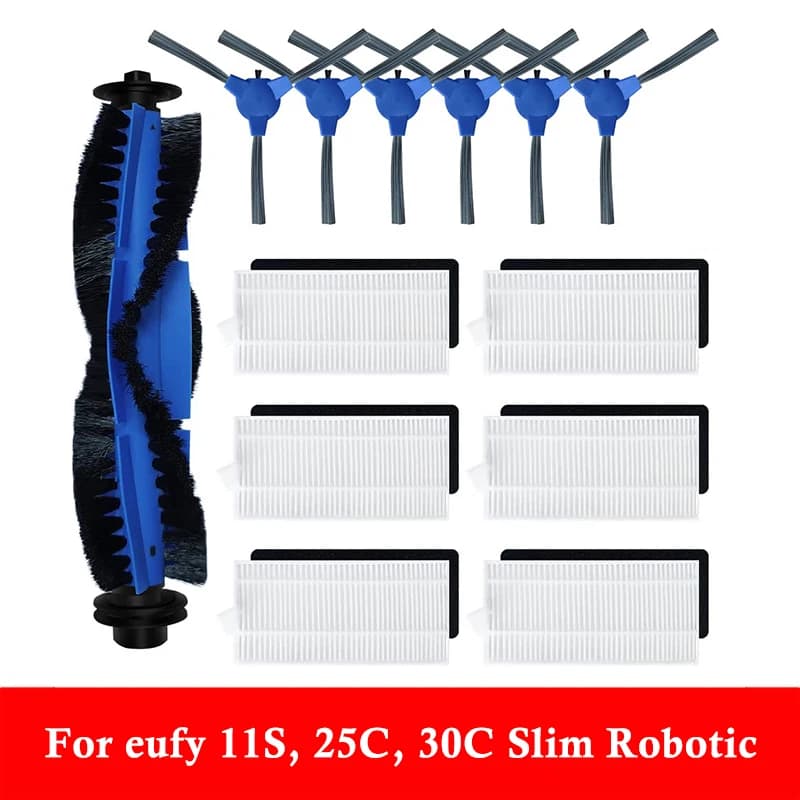 For Eufy 11S, 25C, 30C Slim Robotic Vacuum Cleaner Main Side Brush Hepa Filter Mop Accessories Vacuum Cleaner Parts Replacement