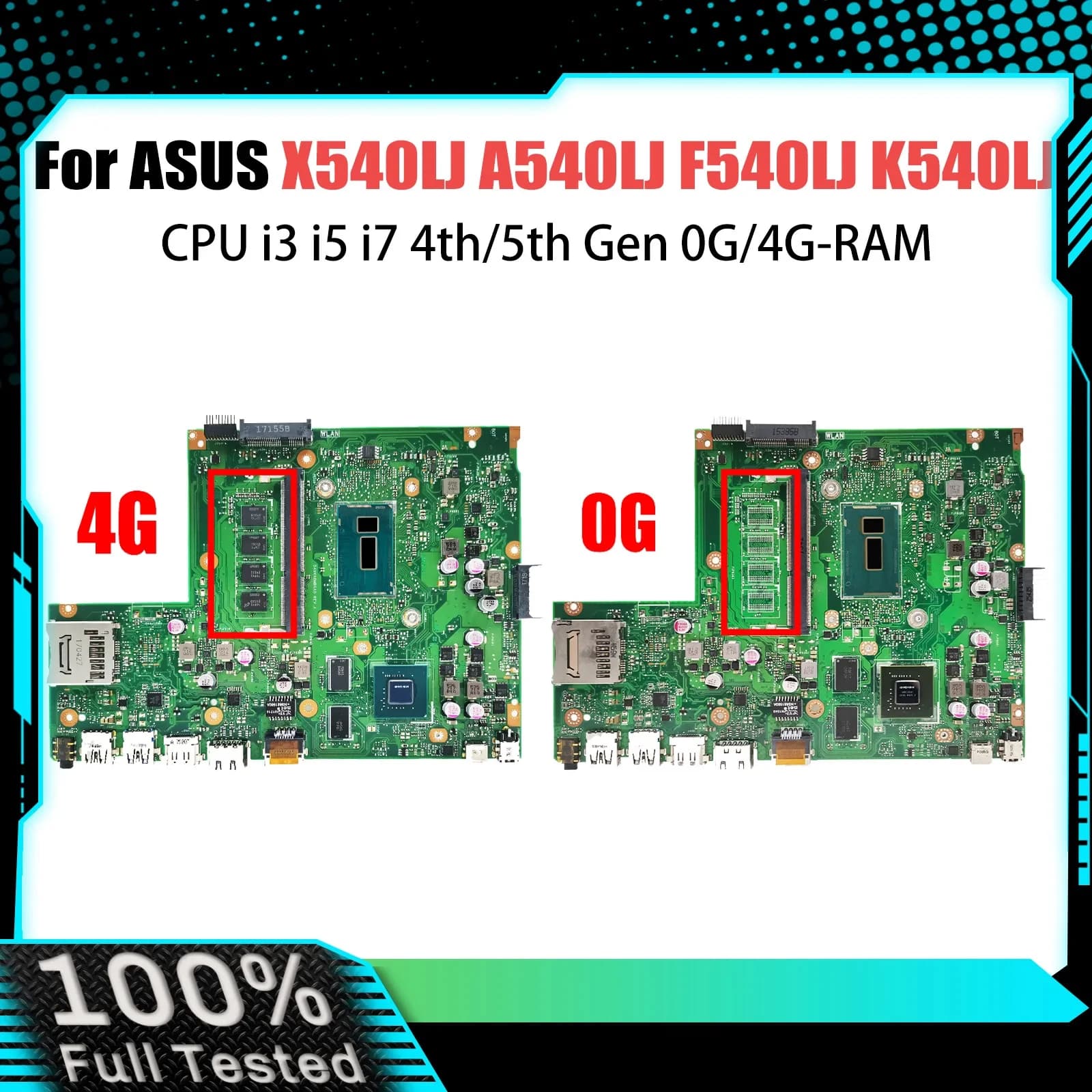 Scheda Madre per Laptop ASUS R540U X540U F540U X540UPR VivoBook R540UP X540UP C520UP FL5700U A540U VM520UP
