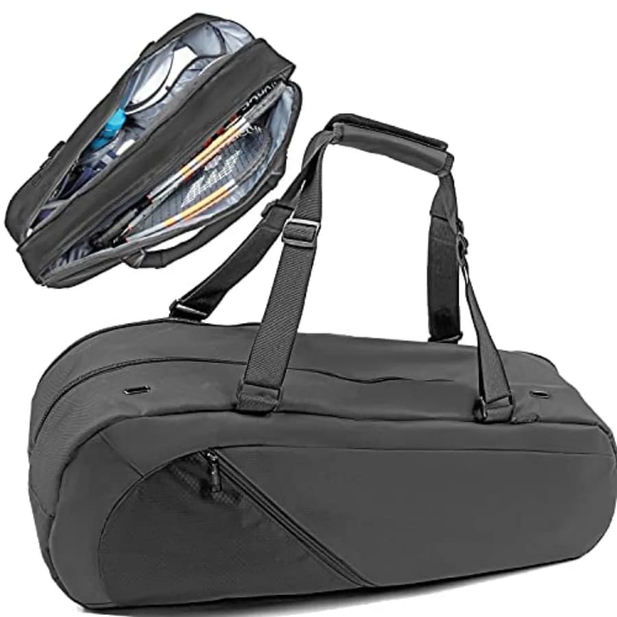 Borsa da Tennis e Racquetball - Borse da Tennis per Donne e Uomini per Contenere Racchette da Tennis, Racchette da Racquetball, Paddle da Pickleball e