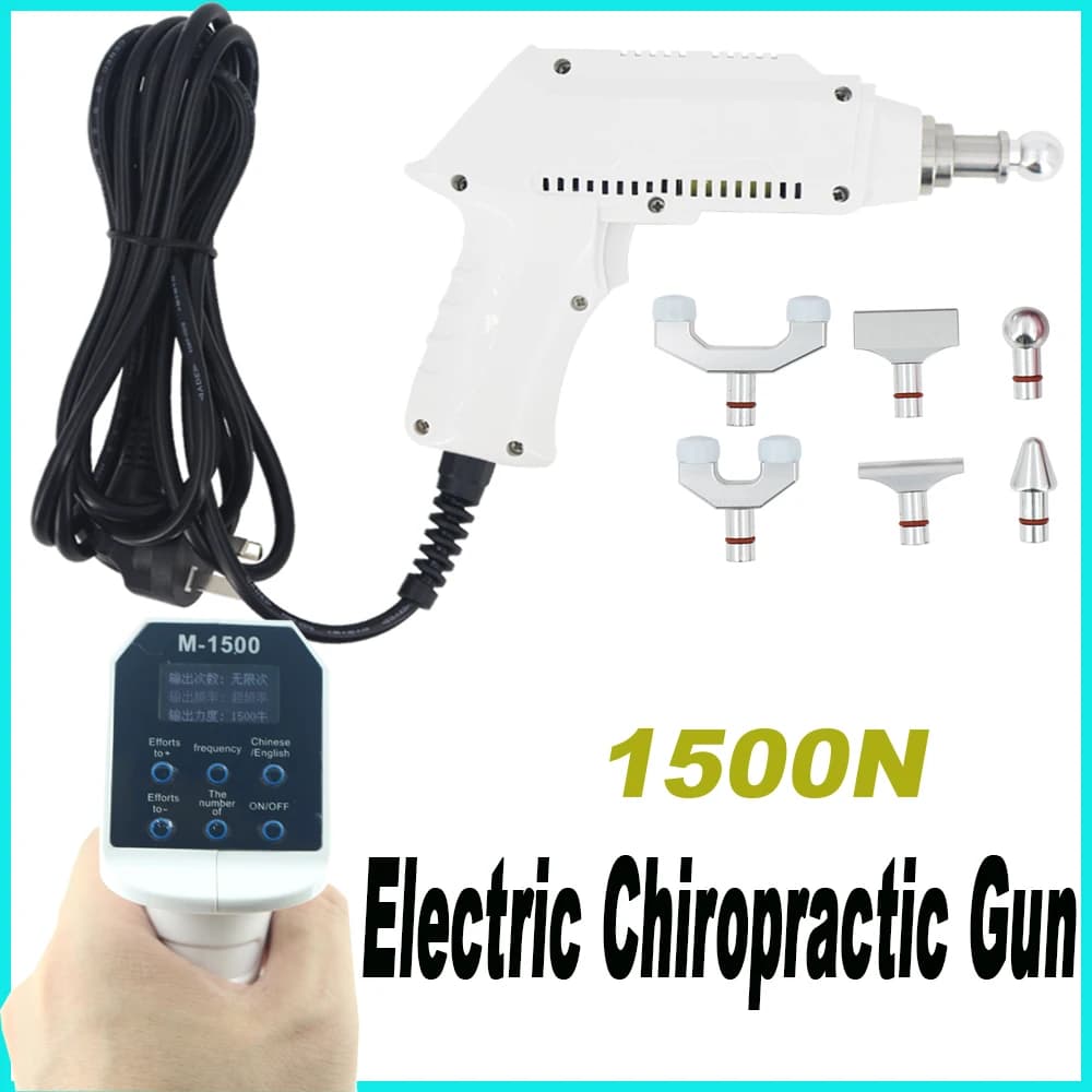 1500N electric chiropractic adjustment tool Home Use Therapy Vertebration Correction Massage Gun Healthcare