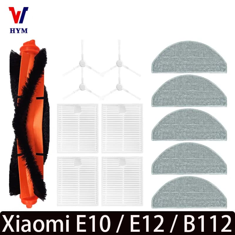 Per Xiaomi E12 E10 B112 spazzare robot aspirapolvere spazzola principale spazzola laterale panno mop filtro HEPA pezzi di ricambio