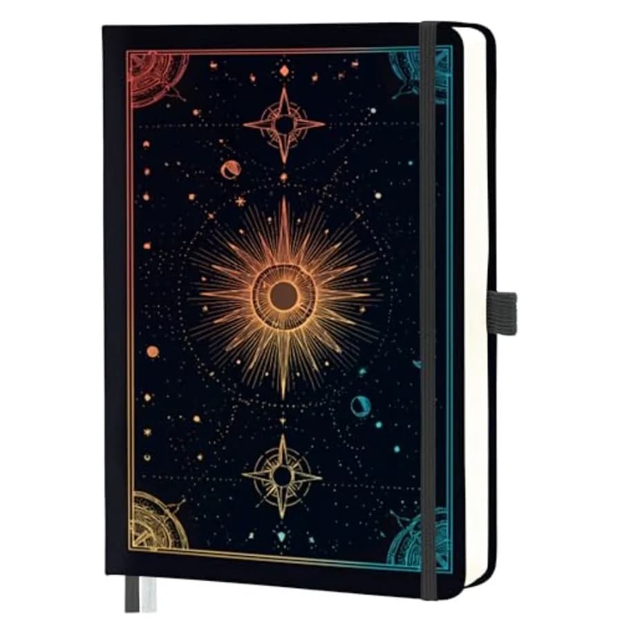 Lined Journal Notebook for Women and Men, A5 Hardcover PU Leather Journals for Writing, 100 GSM Thick Paper, Perfect for Colleg