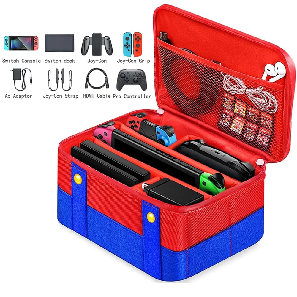 Custodia Switch per Nintendo Switch Borsa protettiva rigida impermeabile portatile per console Nintendo Switch e accessori di gioco