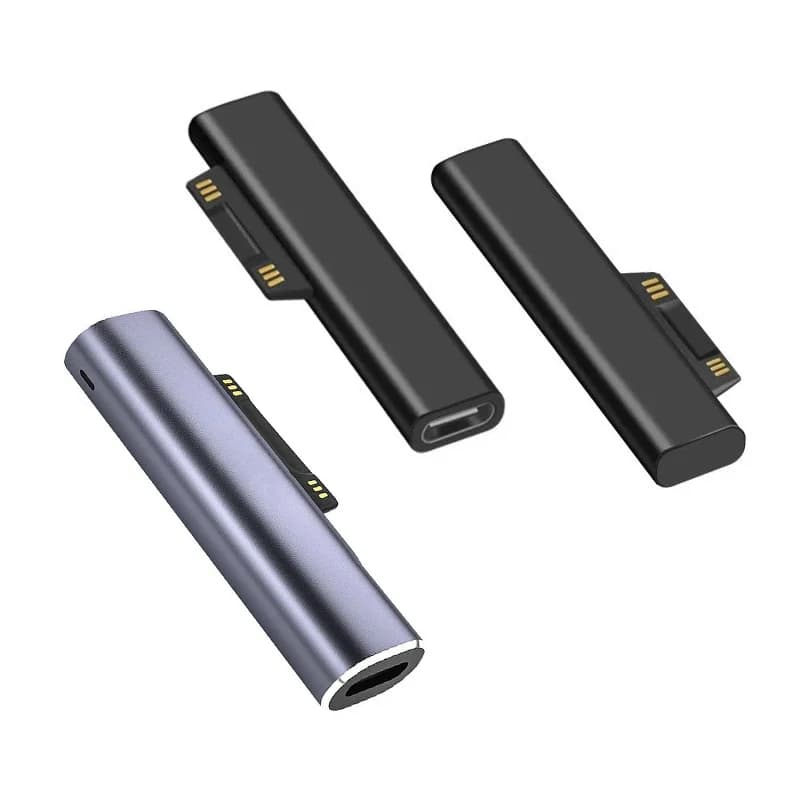 USB-C Adapter PD 15V 3A with Magnetic Connector Compatible with Surface Pro3/4/5/6/7 Laptop1/2/3 Book Go