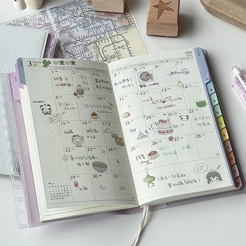 Agenda Planner Cortical Rainbow 2026 - Diario Calendario Settimanale e Mensile di Alto Valore per Appunti di Lavoro