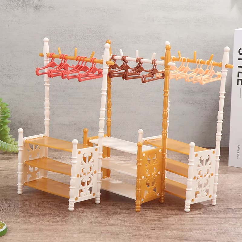 1 set 30 cm hangers for dolls dress clothes accessories cute clothes for dolls clothes organizer clothes hangers for doll bag