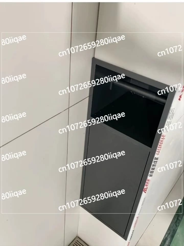 Armadietto da bagno Toilette Nicchia Scatola per fazzoletti di carta igienica Scopino per WC Nicchia incorporata in acciaio inossidabile Portaoggetti per bagno