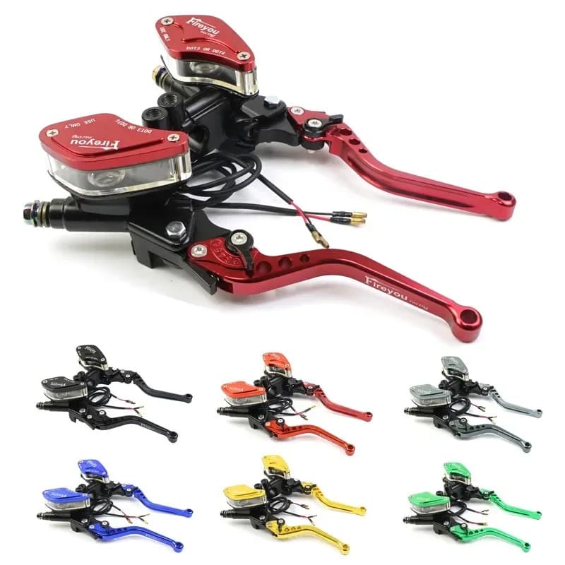 Pompa freno frizione idraulica regolabile, adatta per Yamaha, Kawasaki e altre motociclette e biciclette elettriche