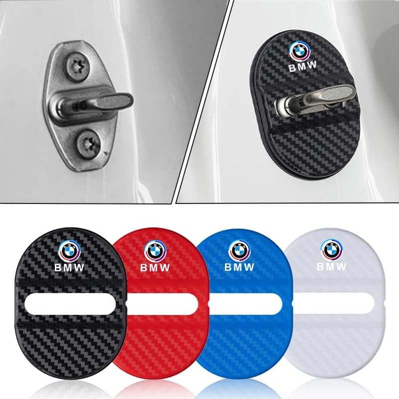 4pcs Auto Shockproof Mute Shock Protective Door Cushions For BMW 50th Anniversary E39 E46 E90 X1 X2 X3 X4 X5 X6 G20 G30 M2 M3