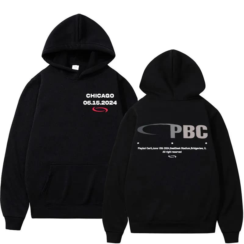 Playboi Carti PBC oppium Label Logo Print felpe uomo donna Harajuku Y2k felpa Hip Hop Fashion Casual Fleece Pullover felpa con cappuccio