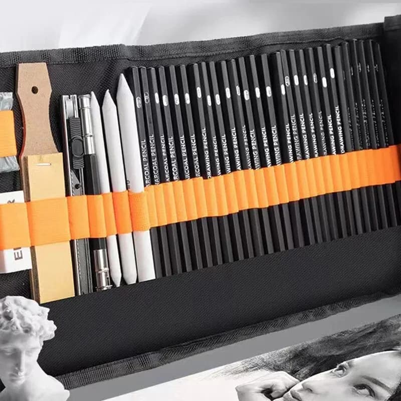 Set di penne per schizzi Penna da disegno Matita per schizzi Disegno per studenti Pennello da disegno artistico Scatola per set di tende per penne HB