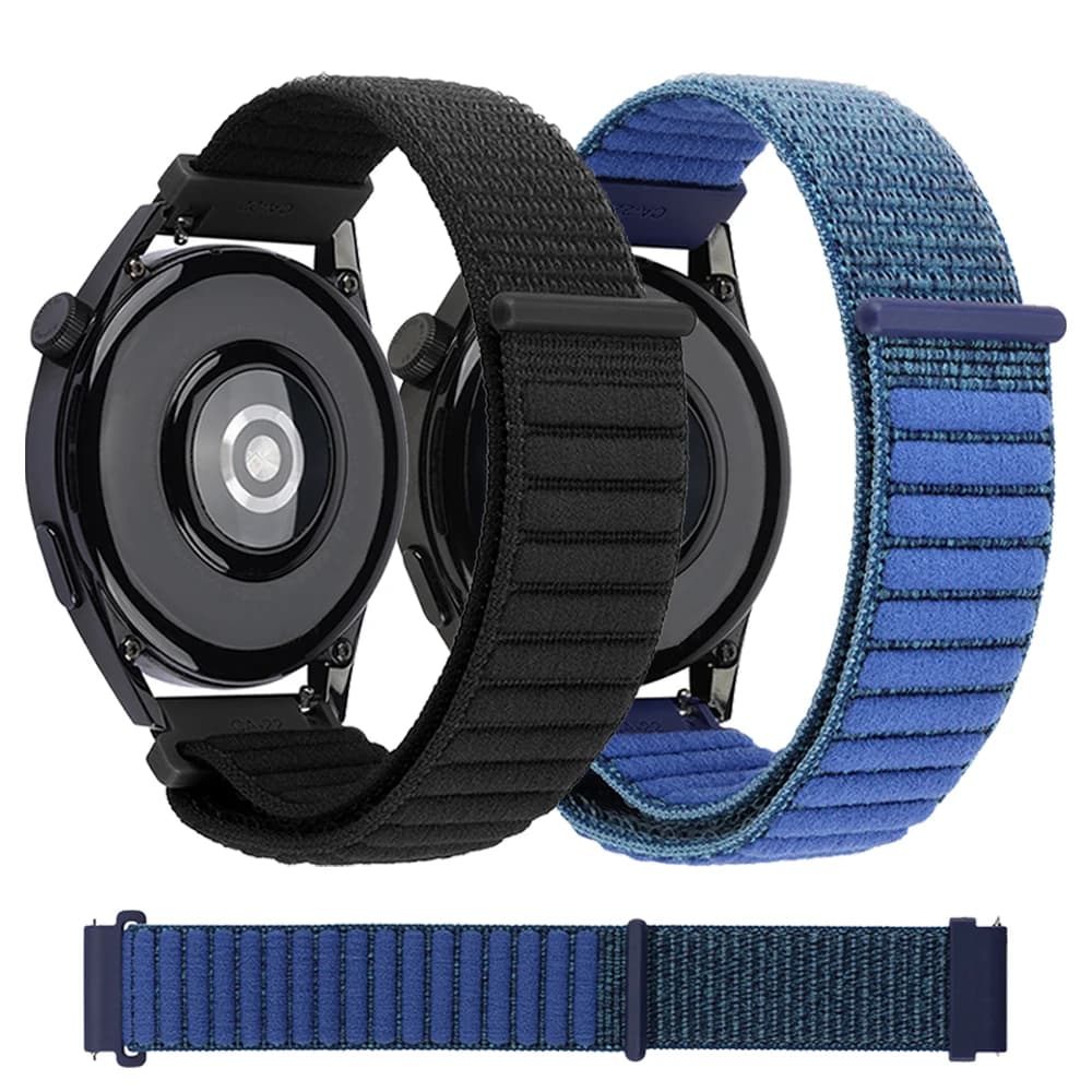 Cinturino in nylon da 22 mm per Fossil GEN 6 5 5E 44mm/GEN 5 LTE 45mm/Gen 5 Carlyle HR/Gen 4 Explorist HR Sostituisci cinturino sportivo traspirante