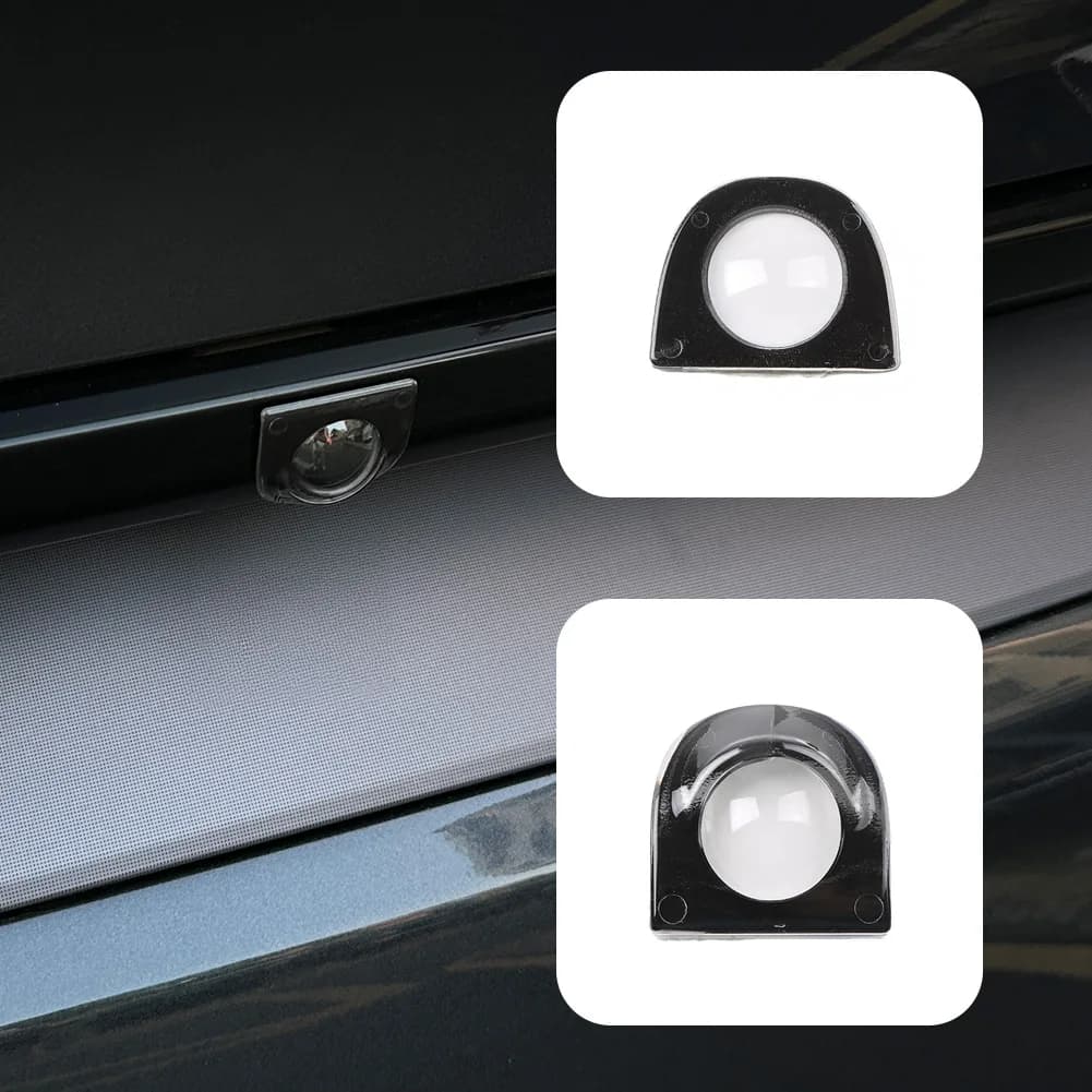 2 Pieces Protection Lenten Camera Front Rear Auto, Protective Cover Anti-Graffio Precision Transparent for Tesla Model Y Model S