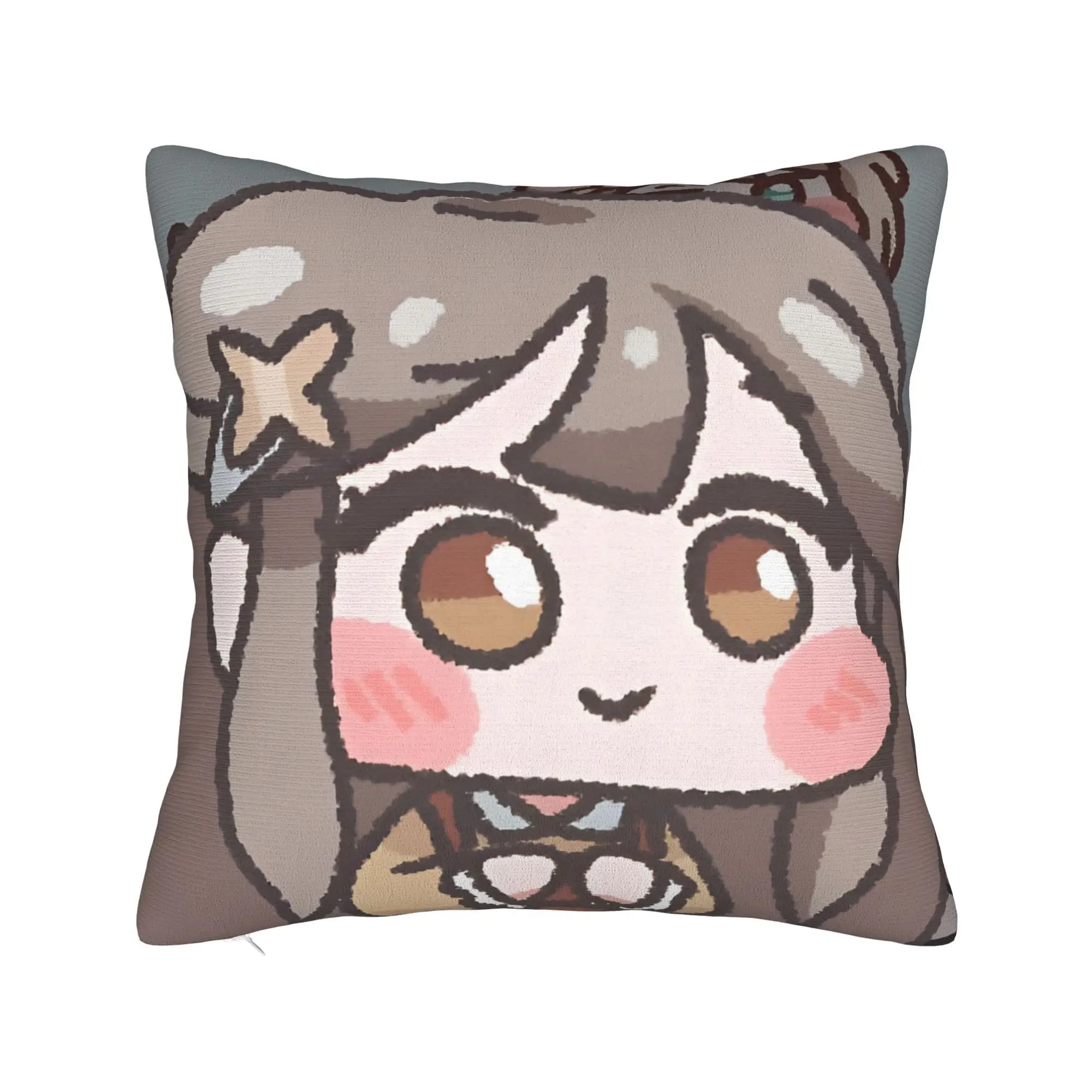 Federe decorative Trickcal C-Chibi Go Games Accessori per la camera da letto, fodera per cuscino quadrata, multi-misura