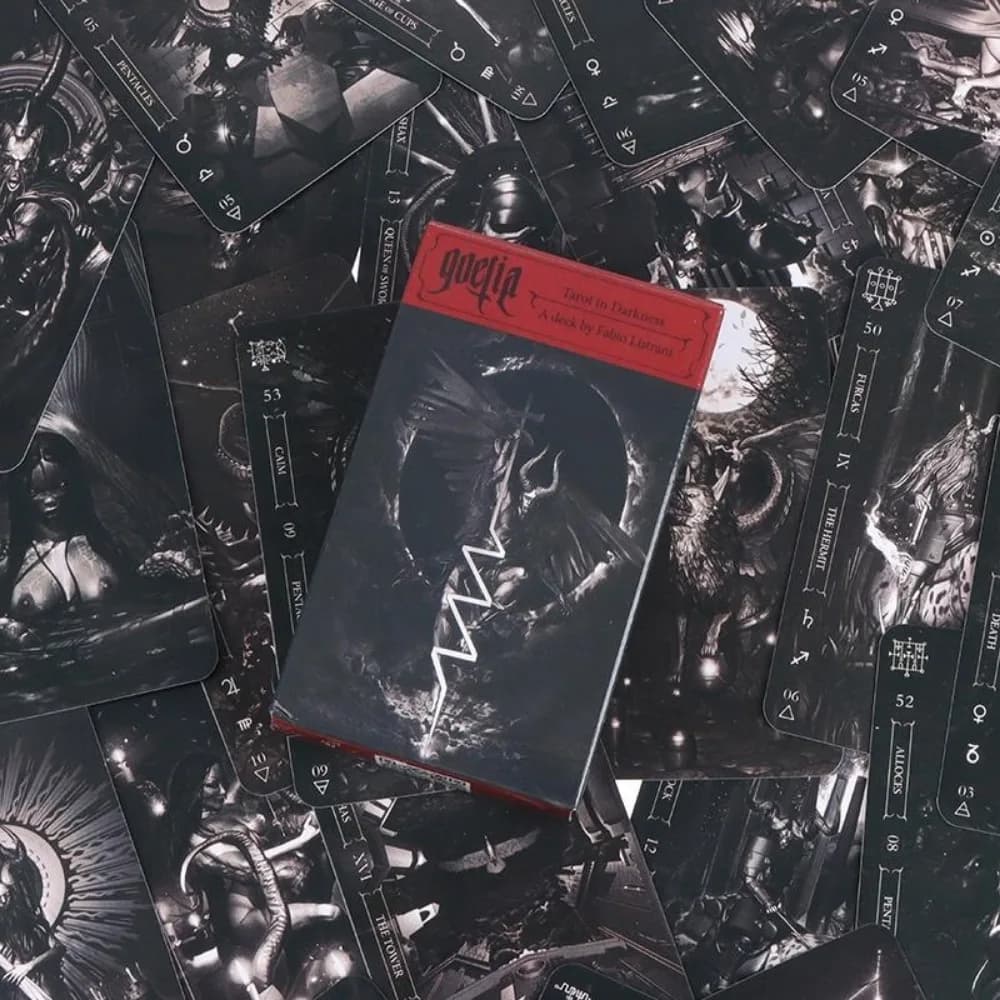 10.3*6cm tarocchi Goetia tarocchi al buio gioco di carte dei tarocchi gioco da tavolo per feste per mazzo di carte dei tarocchi per adulti