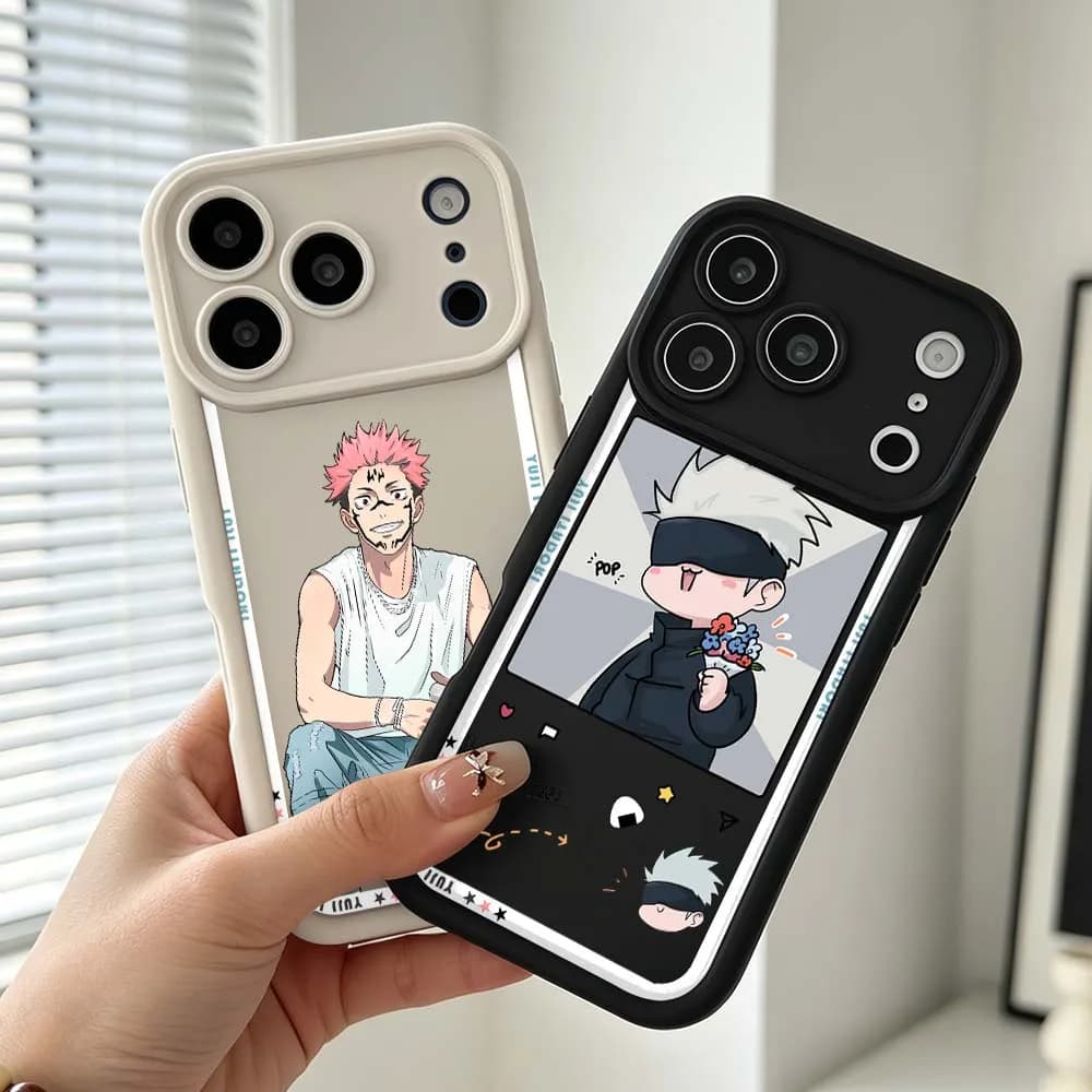 Cover Morbida Anime Comics Jujutsu Kaisen per Apple iPhone 17 Air 16e 16 15 14 13 12 11 XS Pro Max Plus Eye Ladder