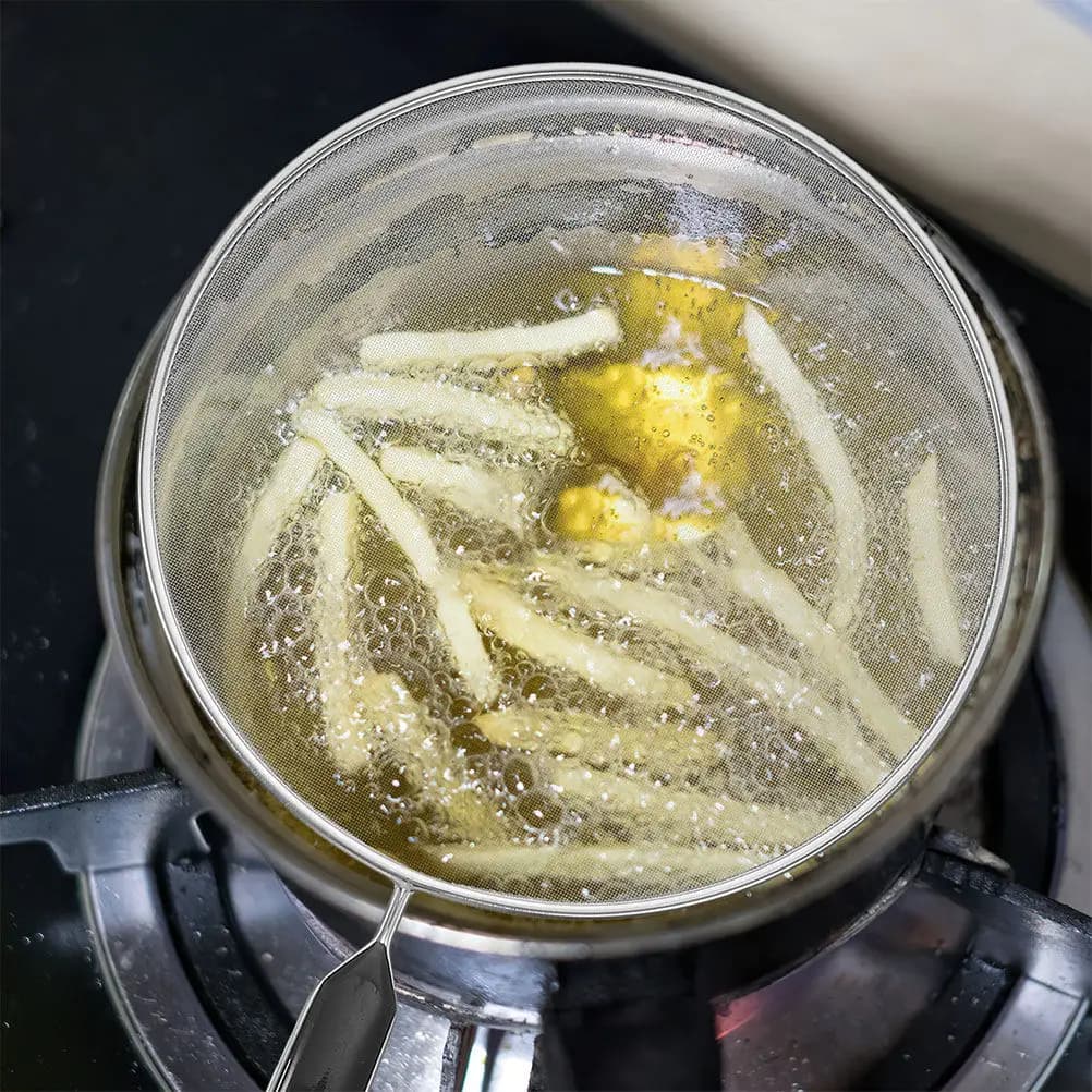 Coperchio Anti-Schizzi Rotondo per Pentola, Pratico Coperchio per Padella, Protezione Anti-Olio, Coperchio in Rete Resistente al Calore