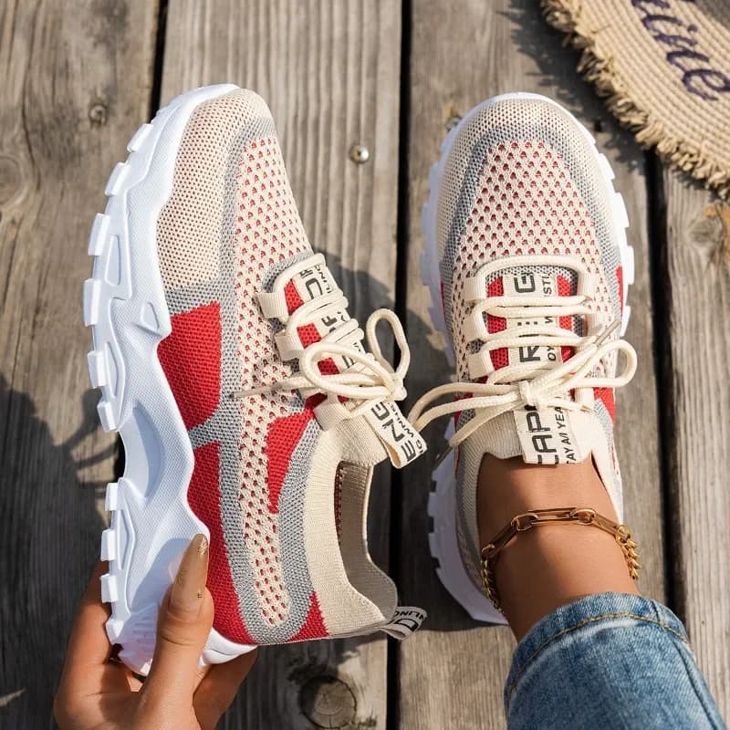 Scarpe da donna Estate 2025 Nuove quattro stagioni Versatile Sottile Scarpe casual traspiranti Grandi scarpe da ginnastica di moda Donna Zapatos De Mujer