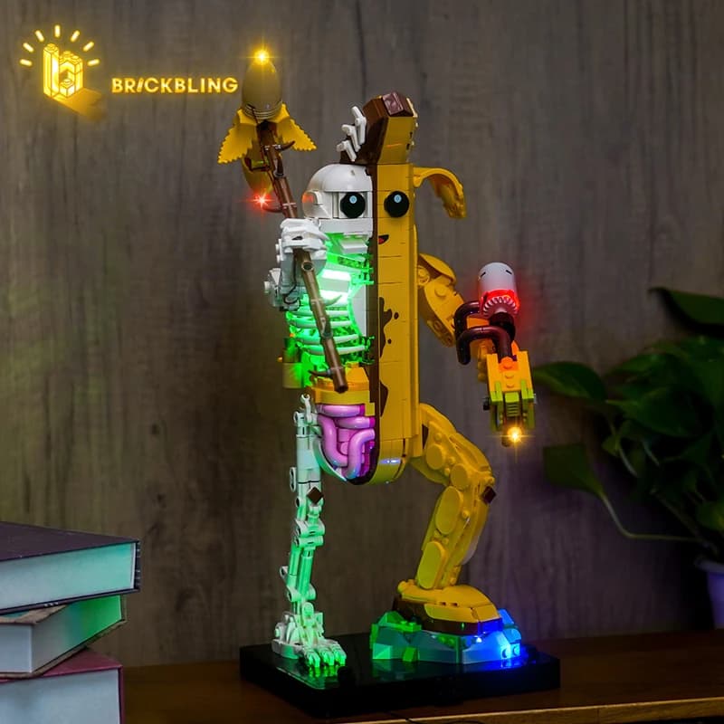 Set di illuminazione a LED Brick Bling 77072 adatto per il regalo di blocchi di costruzione Peely Bone (escluse blocchi)