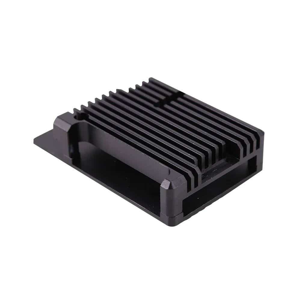 Case with black shell Silver box Metal case for Raspberry Pi 3 Model B+ Aluminum alloy housing without double cooling fan