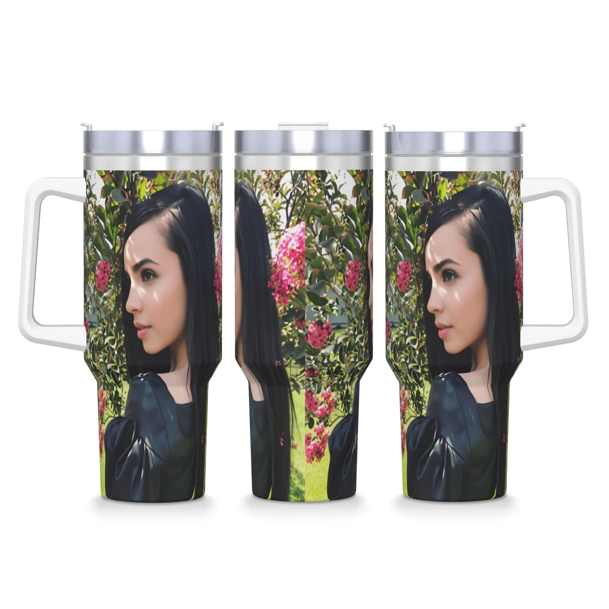 Tumbler Actor S-Sofia C-Carson, Bottiglia per Bevande Fredde, Tazza Termica Portatile in Acciaio Inox, Tazze da Viaggio Stampate
