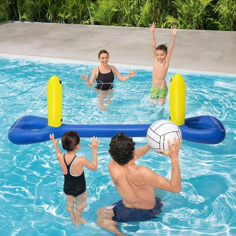 Water Volleyball Net Inflatable Volleyball Rack Swimming Pool Entertainment Facilities