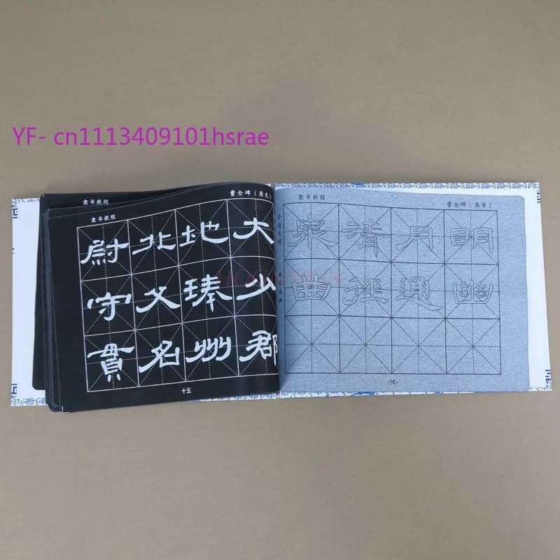 Chinese Calligraphy Water Writing Cloth Copybook Set Regular Script with Brush