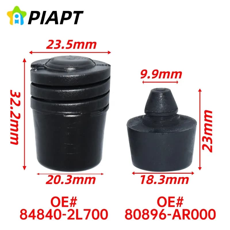 2 Pezzi OE # 80896-AR000 84840-2L700 Paracolpi in gomma per portiera e cofano per Nissan Armada/Infiniti Q50 Q60