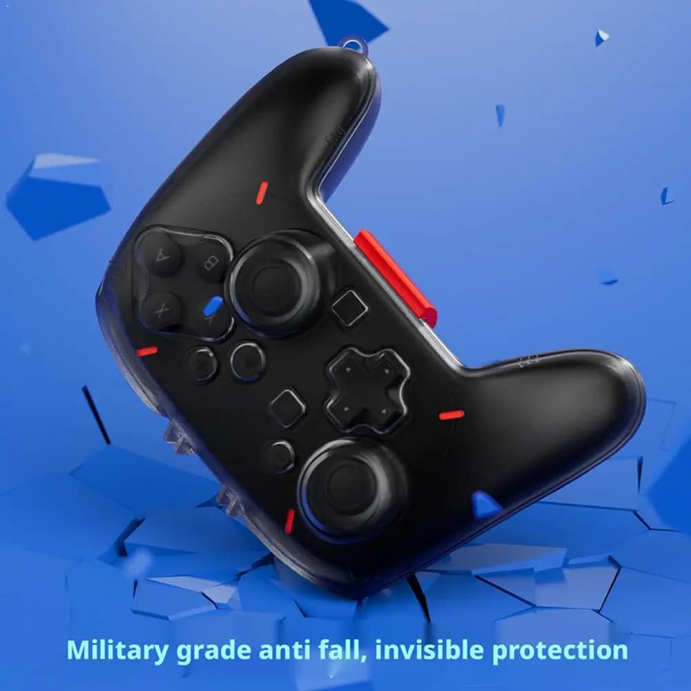 Custodia protettiva trasparente Pro da 1 pezzo per Switch 2 Cover trasparente Protezione per controller con impugnatura di gioco Custodia rigida antiurto