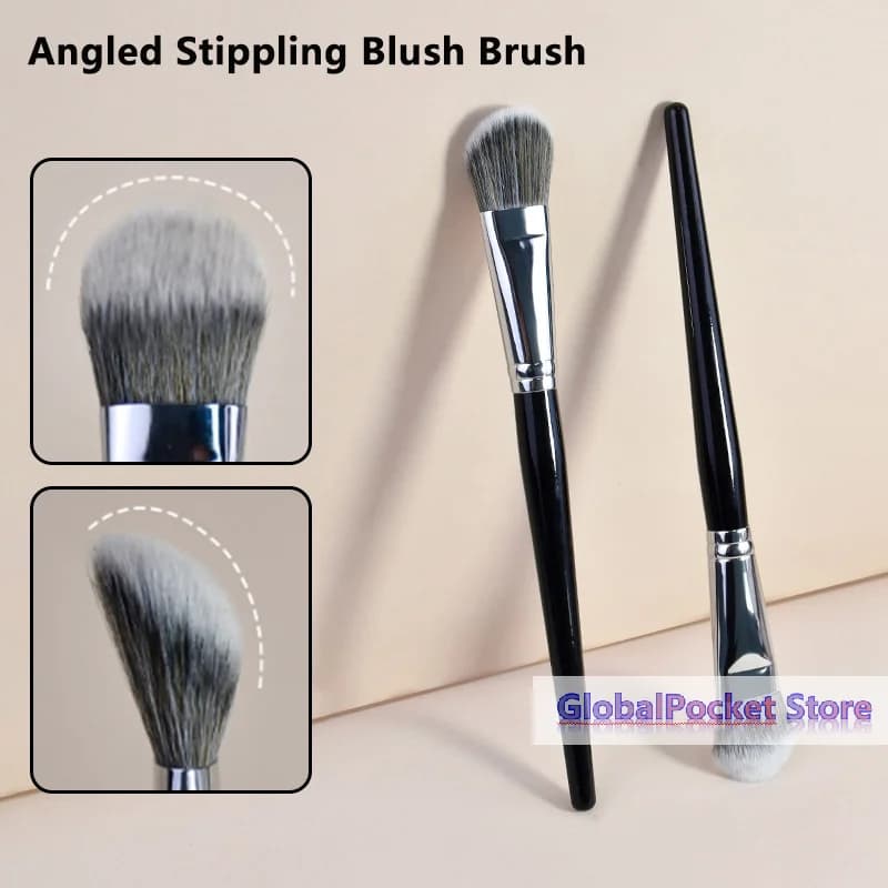 Slope Blush Brush Soft Synthetic Blush Sculptant Makeup Brushes Small Precise For Powder High Gloss Women Beauty Cosmetic Tools