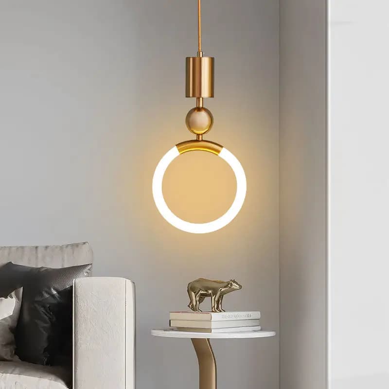 Simple Nordic LED Suspension Lamp Postmodern Suspension Lamp Restaurant Bedroom Comodin Luxury Clothing Store Suspension Lamp for stairs