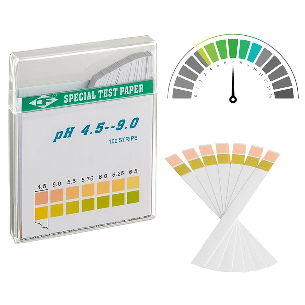 100Pcs PH Paper Strips Kit Household PH Value Test Strips PH 4,5,9 Drinking Water Aquariums Lndicator Liquid Testing Tools