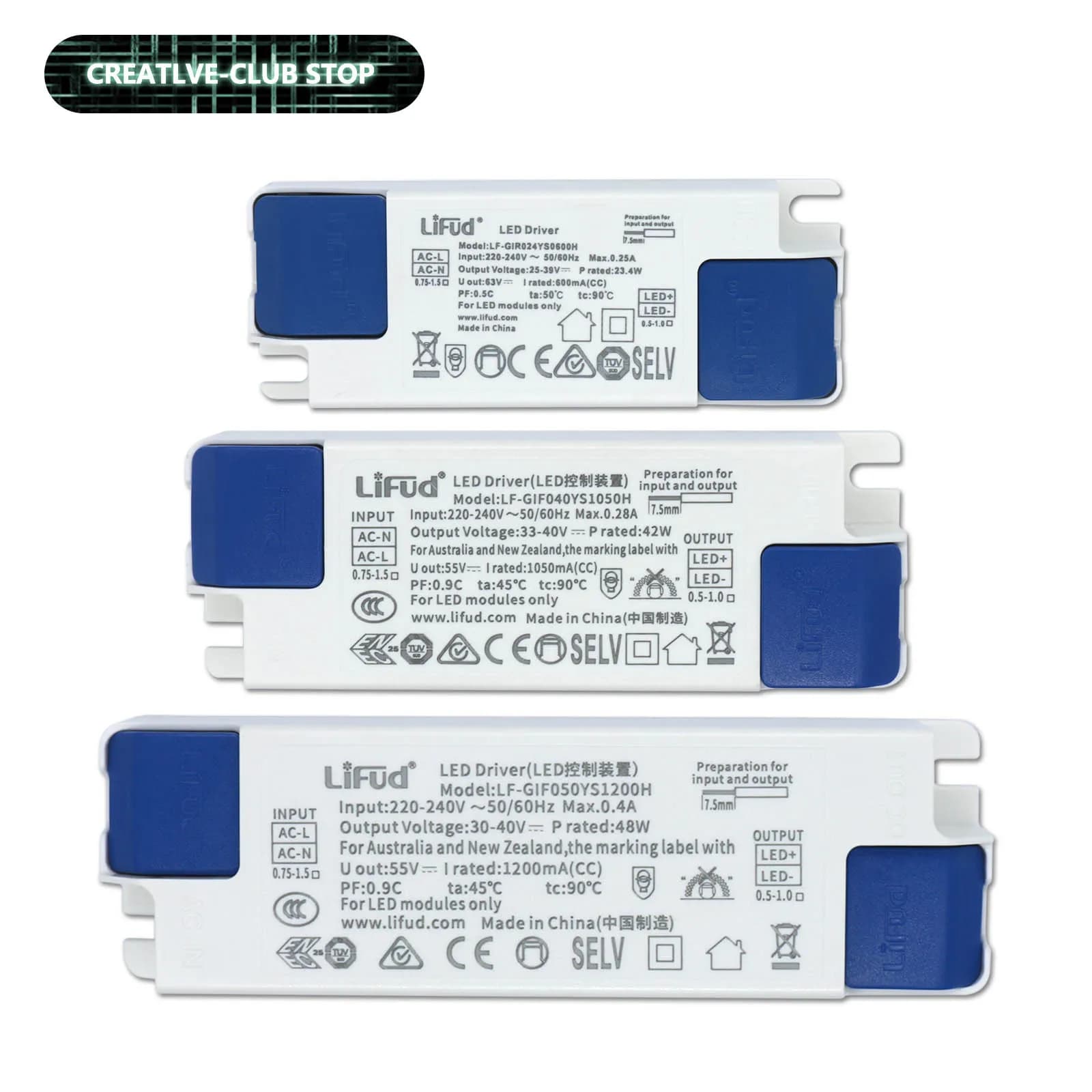 No Flicker Lifud LED Driver di isolamento serie ignifuga AC220-240V alimentatore 25-42V 33-40V adattatore di illuminazione Transforme