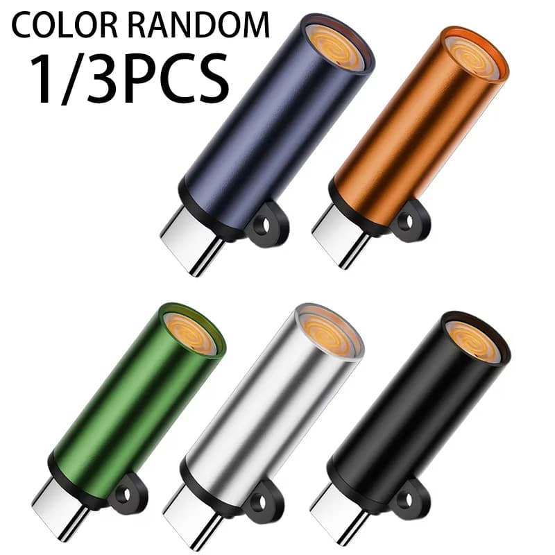 Portable Type-C Windproof Heated Lighter Adapter – Wind-Resistant Heating Coil Converter / Mini Smartphone Lighter Attachment